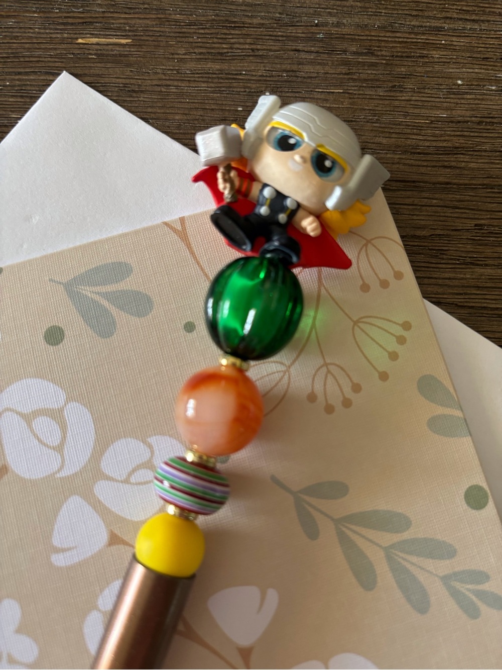 Marvel Doorables: Thor: Thor handmade beaded pen